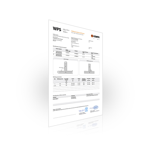 Kemppi WPS zavarivački standardi - Var Sistem