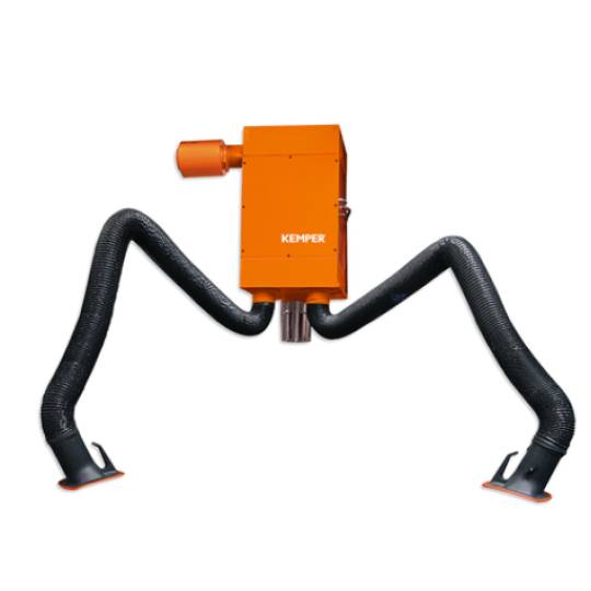 Kemper stacionarna ketridž filter jedinica sa 2 usisne ruke - Var Sistem