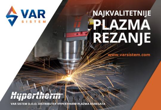Hypertherm plazma rezanje Var Sistem